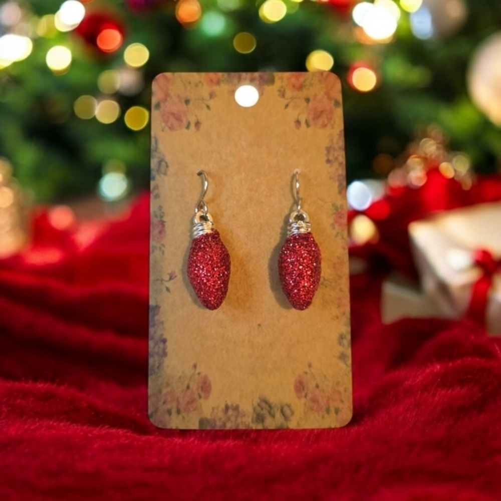 NEW Women's Christmas Holiday‎ Mini Ornament Dangle Fashion Earrings Red